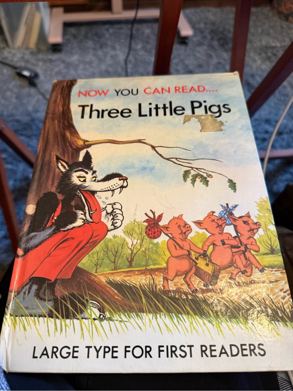Vintage 1970s Three Little Pigs Children's Hardcover Book